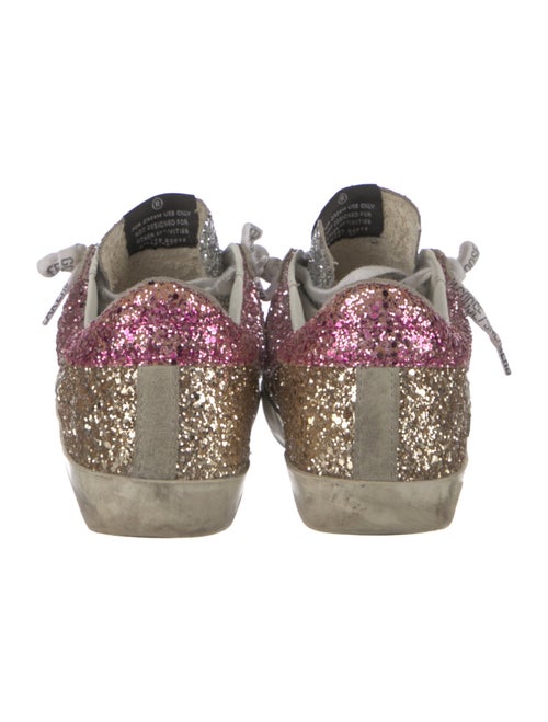 Golden Goose Glitter Printed Sneakers