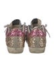 Golden Goose Glitter Printed Sneakers
