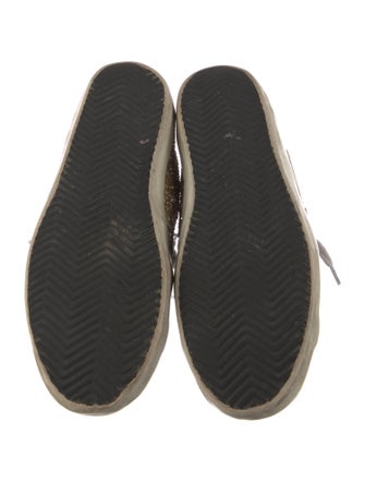 Golden Goose Glitter Printed Sneakers