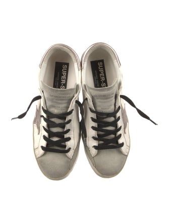 Golden Goose Leather Distressed Accents Sneakers