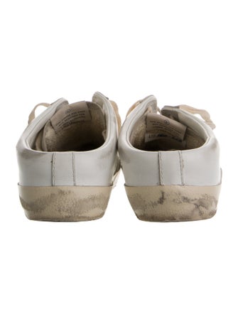 Golden Goose Leather Printed Sneakers