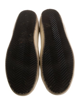 Golden Goose Leather Printed Sneakers