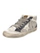 Golden Goose Leather Printed Sneakers