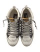 Golden Goose Leather Printed Sneakers