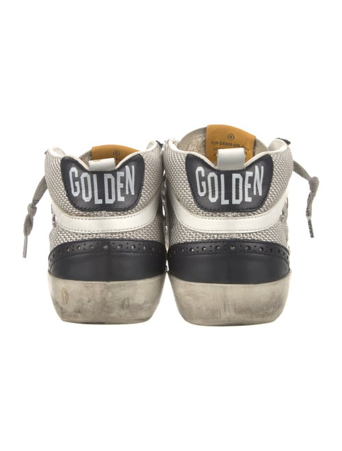 Golden Goose Leather Printed Sneakers
