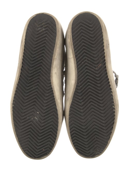 Golden Goose Leather Printed Sneakers