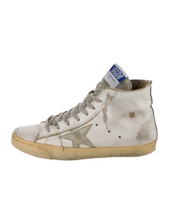 Golden Goose Leather Distressed Accents Sneakers
