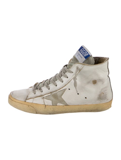 Golden Goose Leather Distressed Accents Sneakers