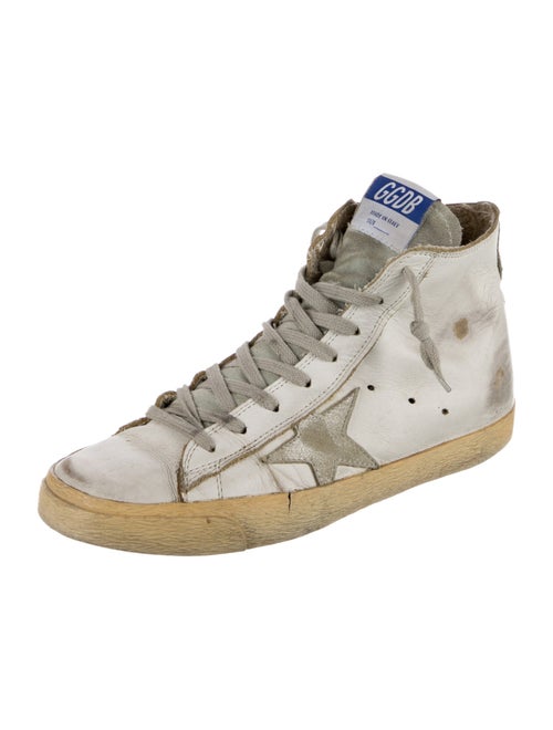 Golden Goose Leather Distressed Accents Sneakers
