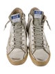 Golden Goose Leather Distressed Accents Sneakers
