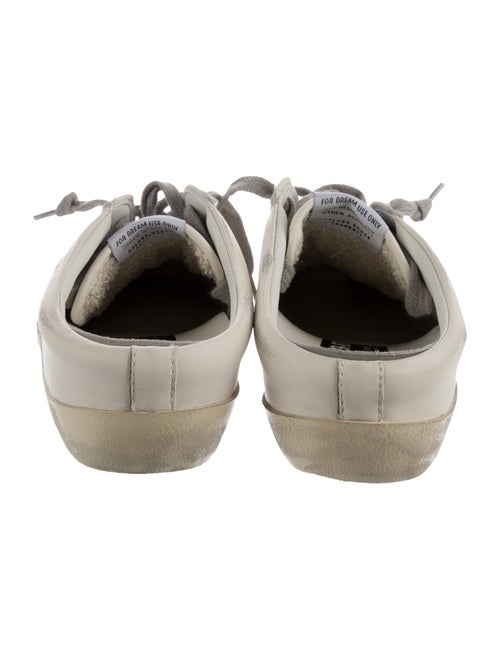 Golden Goose Leather Glitter Accents Sneakers