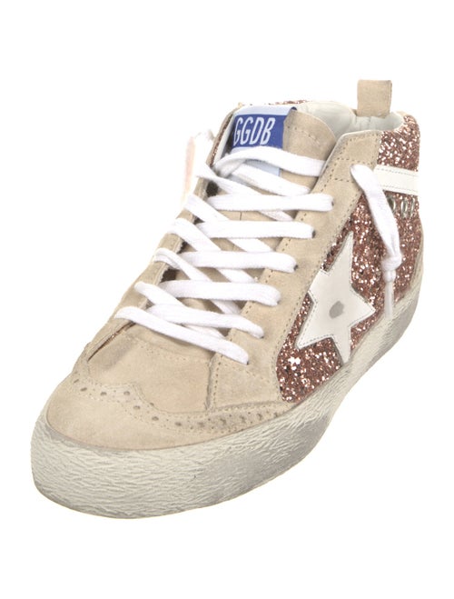 Golden Goose Glitter Colorblock Pattern Sneakers