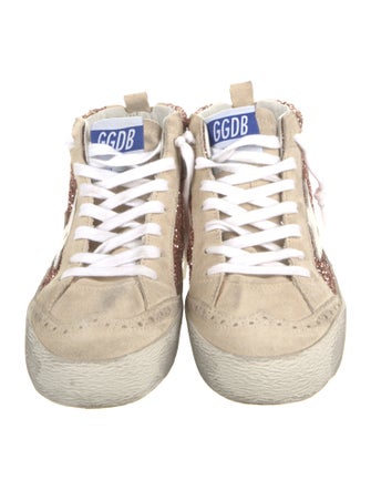 Golden Goose Glitter Colorblock Pattern Sneakers