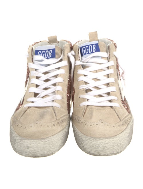 Golden Goose Glitter Colorblock Pattern Sneakers