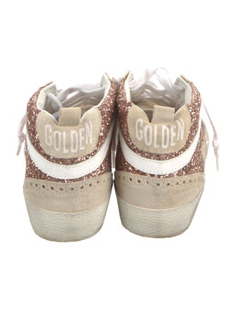Golden Goose Glitter Colorblock Pattern Sneakers