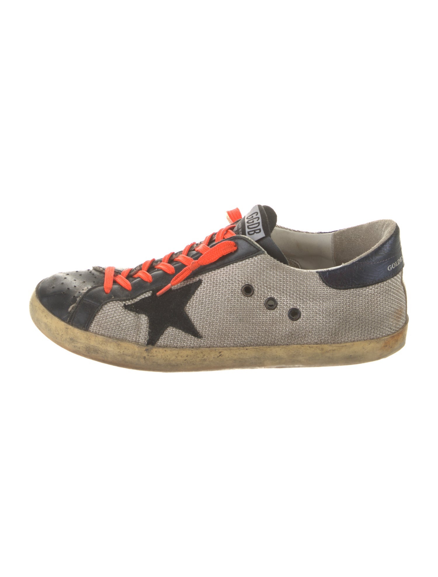 Golden Goose Leather Printed Sneakers