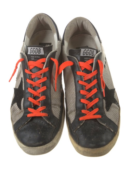 Golden Goose Leather Printed Sneakers