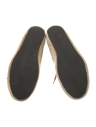 Golden Goose Leather Printed Sneakers