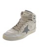 Golden Goose Leather Printed Wedge Sneakers