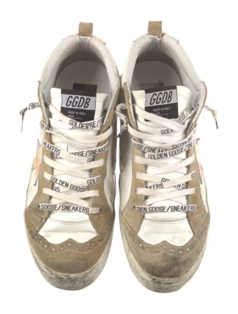 Golden Goose Suede Colorblock Pattern Sneakers