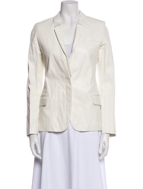 Golden Goose Leather Striped Blazer