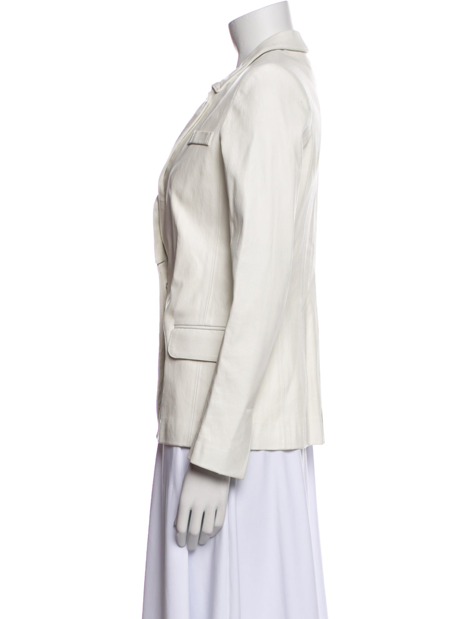 Golden Goose Leather Striped Blazer