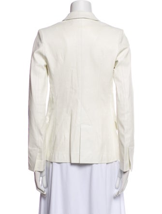 Golden Goose Leather Striped Blazer