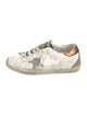 Golden Goose Leather Glitter Accents Sneakers