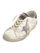 Golden Goose Leather Glitter Accents Sneakers