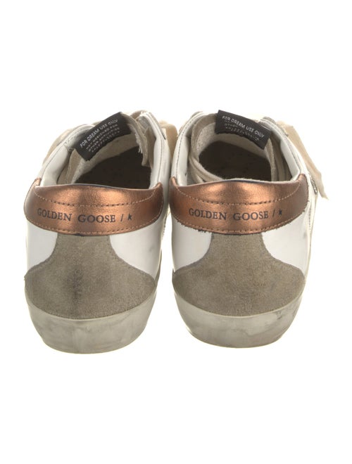 Golden Goose Leather Glitter Accents Sneakers