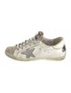 Golden Goose Leather Graphic Print Sneakers