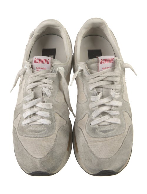 Golden Goose Suede Colorblock Pattern Sneakers