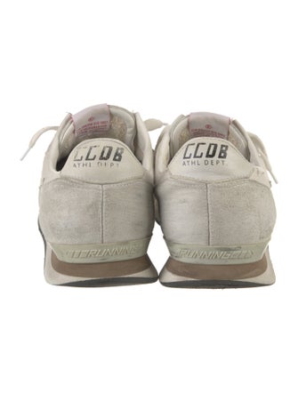 Golden Goose Suede Colorblock Pattern Sneakers