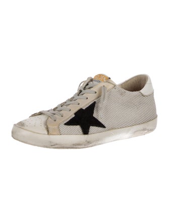 Golden Goose Mesh Distressed Accents Sneakers