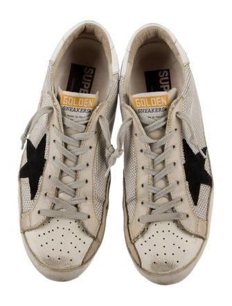 Golden Goose Mesh Distressed Accents Sneakers