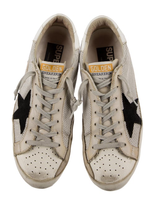 Golden Goose Mesh Distressed Accents Sneakers