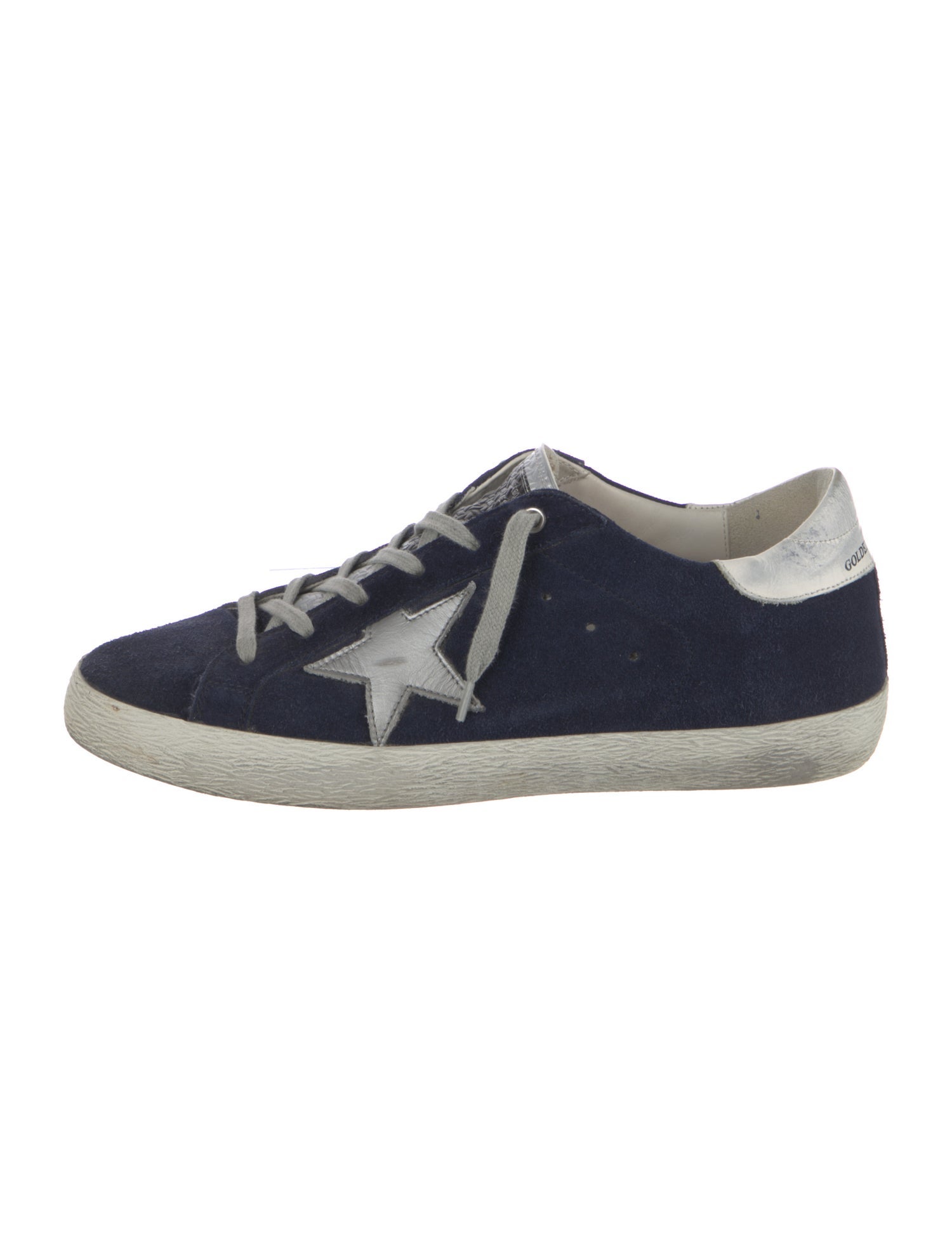 Golden Goose Suede Graphic Print Sneakers