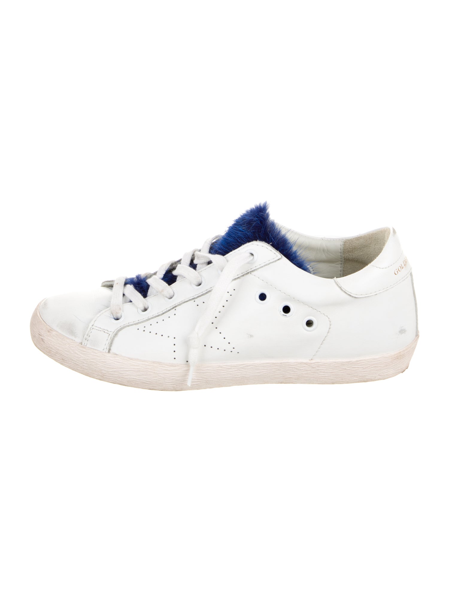 Golden Goose Leather Distressed Accents Sneakers