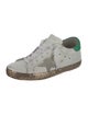 Golden Goose Leather Glitter Accents Sneakers
