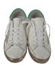 Golden Goose Leather Glitter Accents Sneakers