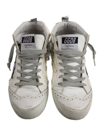 Golden Goose Embossed Leather Printed Sneakers