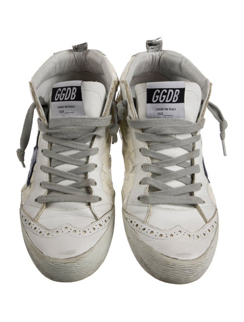 Golden Goose Embossed Leather Printed Sneakers