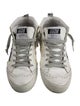 Golden Goose Embossed Leather Printed Sneakers