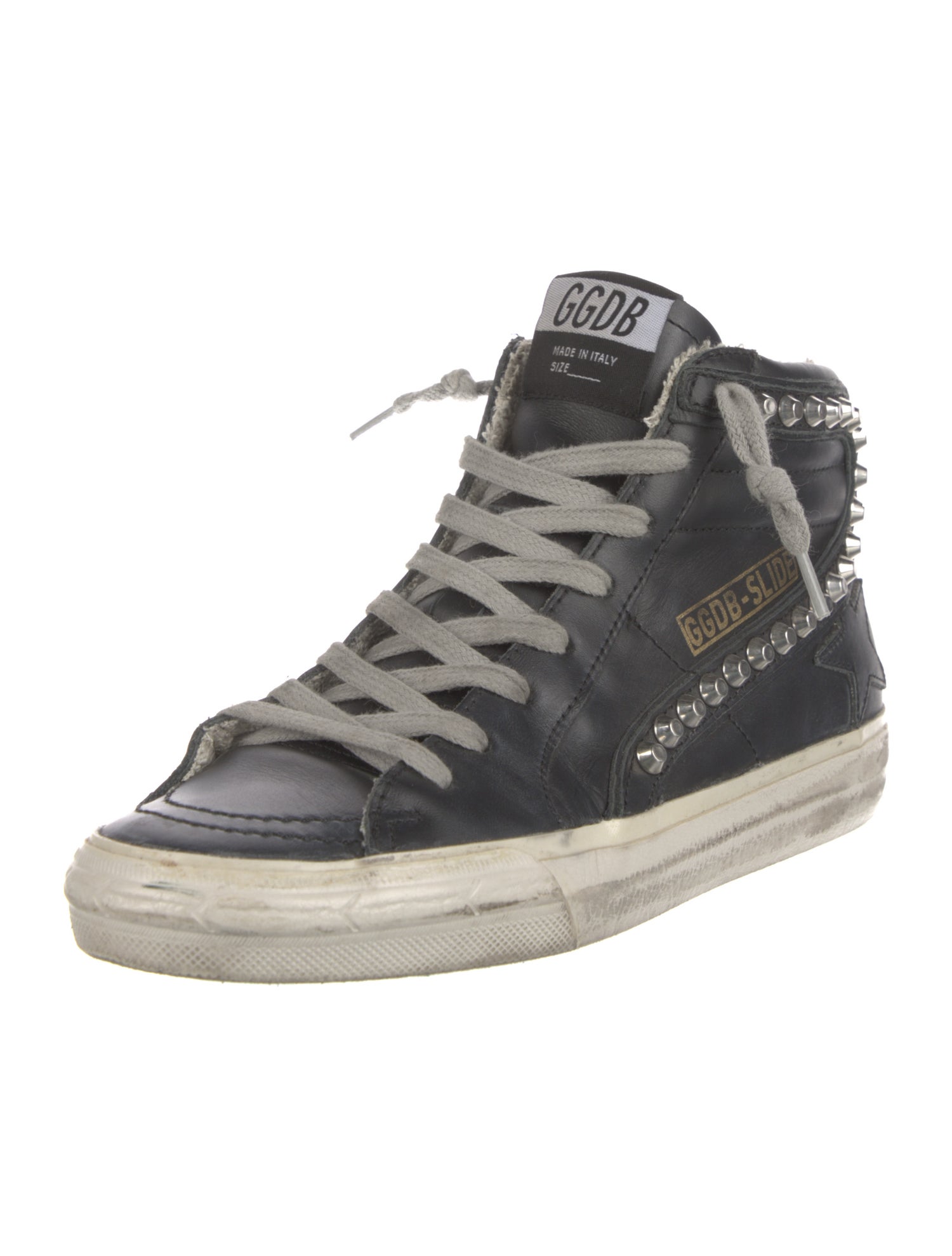 Golden Goose Leather Distressed Accents Sneakers