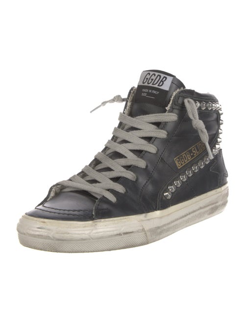 Golden Goose Leather Distressed Accents Sneakers
