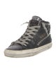 Golden Goose Leather Distressed Accents Sneakers