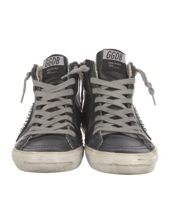 Golden Goose Leather Distressed Accents Sneakers