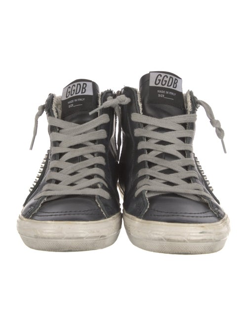 Golden Goose Leather Distressed Accents Sneakers