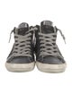 Golden Goose Leather Distressed Accents Sneakers