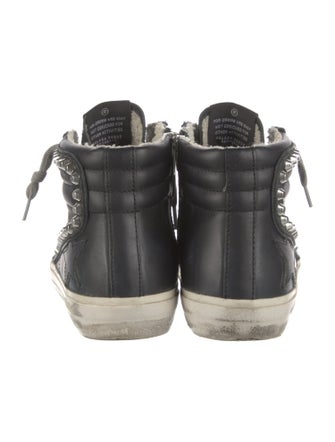 Golden Goose Leather Distressed Accents Sneakers